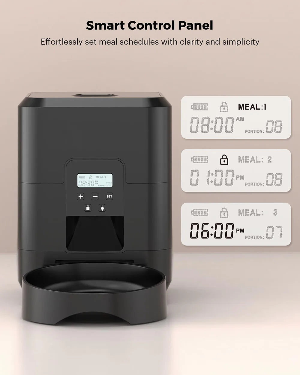 Distributore di cibo automatico per animali